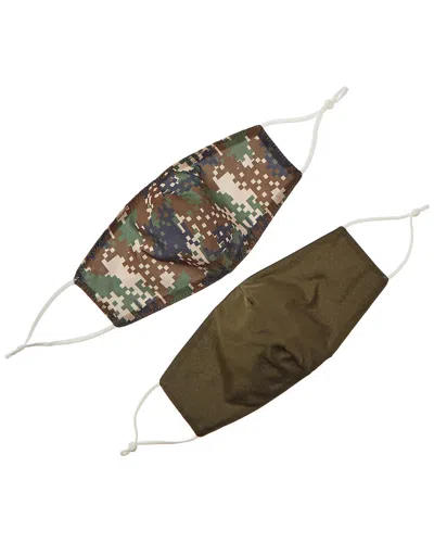 Marcus Adler Set Of 2 Cloth Face Masks In Green