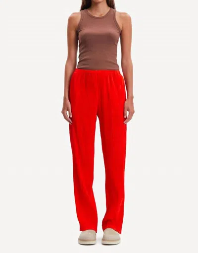 Samsoe Fridah Trousers In Orange In Orange