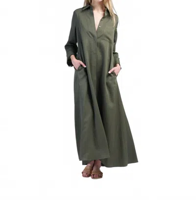 Twp Jennys Gown In Olive Green In Green