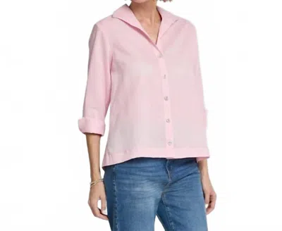 Hinson Wu Lara Linen Shirt In Soft Pink In Pink