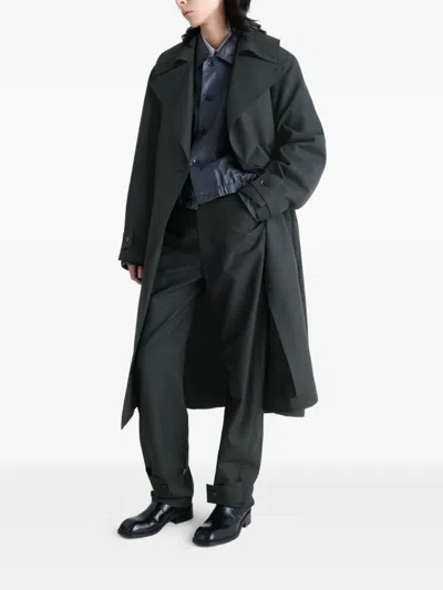 Lemaire Trench Coat Whith Detachable Lining In Black