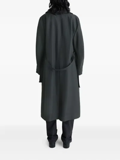 Lemaire Trench Coat Whith Detachable Lining In Black