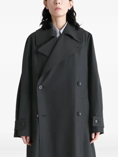Lemaire Trench Coat Whith Detachable Lining In Black