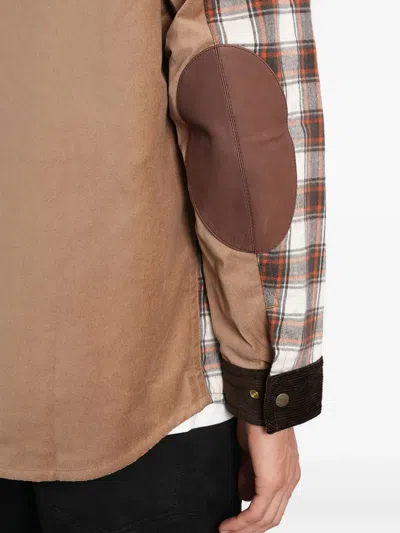 Junya Watanabe Check Overshirt Jacket Jackets And Coats Brown In Brown