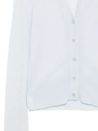 Joseph Button-front Long-sleeve Cardigan In Blue