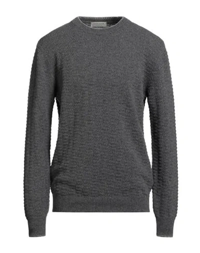 Wool & Co Man Sweater Grey Size Xxl Wool, Polyamide In Gray