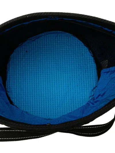 Pre-owned Bottega Veneta 2012-2025 Nylon And Mesh Paper Touch Bucket Bag In Black