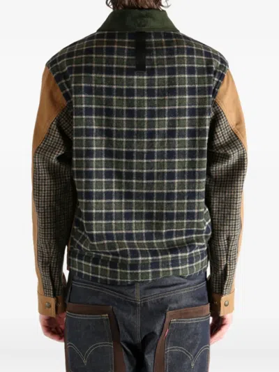 Junya Watanabe Filson Deck Patchwork Panelled Jacket In Brown