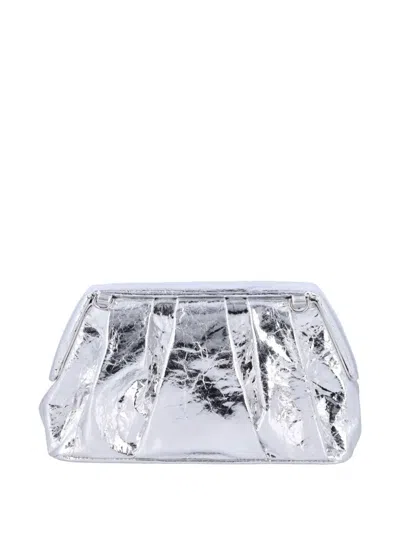 Themoirè Gea Pineapple Shoulder Bag In Silver