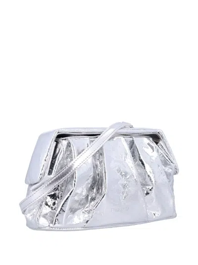 Themoirè Gea Pineapple Shoulder Bag In Silver