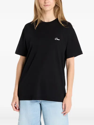 Dime Cursive Logo T-shirt In Black
