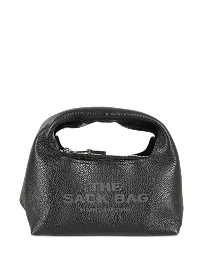 Marc Jacobs The Mini Sack Bag Leather Handle Bag In Black