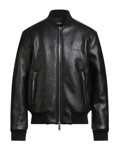 Dsquared2 Man Jacket Black Size 42 Polyester, Viscose, Polyurethane In Black