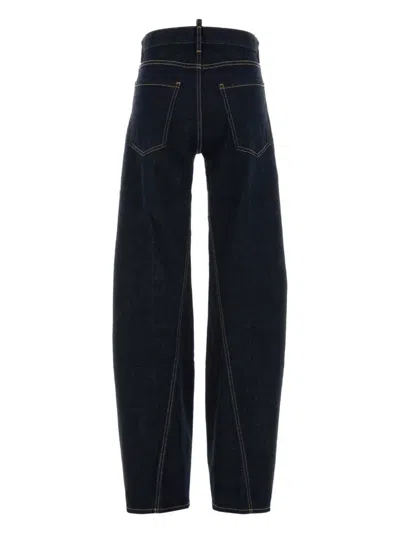 Dsquared2 Dsquared Stretch Denim D2 Twisted Jeans In Blue