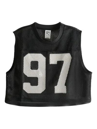 Puma X Rosé Number Vest In Black