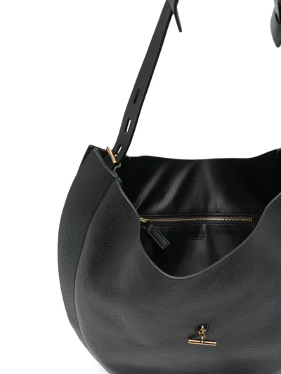 Mino Bossi Liz Textured Shoulder Bag In Black