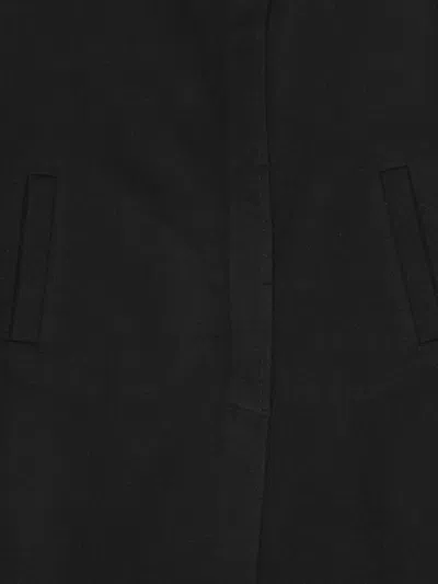 Remain Birger Christensen Drapy Draped Wool Coat In Black