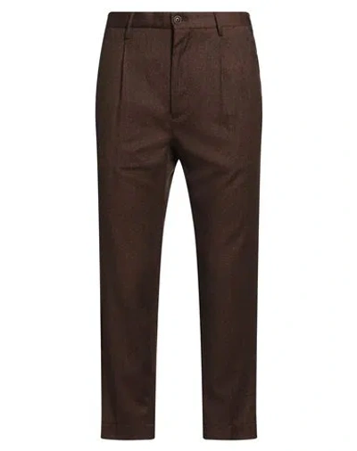 Incotex By Slowear Man Pants Brown Size 38 Virgin Wool In Multi