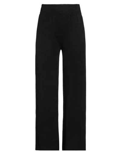 Haveone Woman Pants Black Size Onesize Acrylic, Wool, Viscose, Alpaca Wool In Black