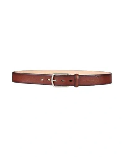 The Bridge Man Belt Tan Size 43 Leather In Brown