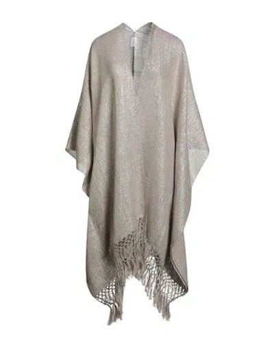 Brunello Cucinelli Woman Overcoat & Trench Coat Beige Size Onesize Linen, Polyester, Metallic Fiber, In Brown