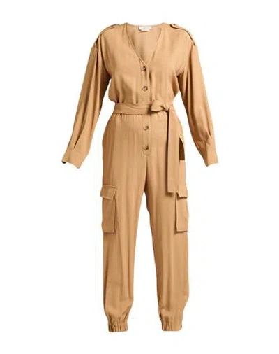 Anna Molinari Woman Jumpsuit Camel Size 4 Viscose, Polyester In Brown