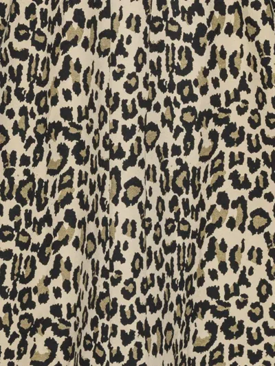 Rotate Birger Christensen Rotate Birgerchristensen Jacquard Midi Dress In Animal Print