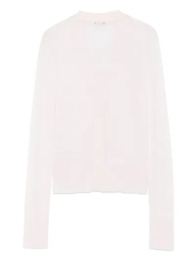 Joseph Button-front Long-sleeve Cardigan In Pink