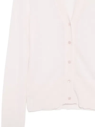 Joseph Button-front Long-sleeve Cardigan In Pink