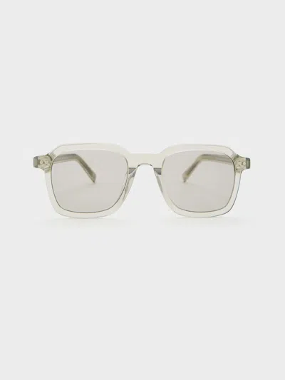 Charles & Keith - Leighton Recycled Acetate Square Sunglasses