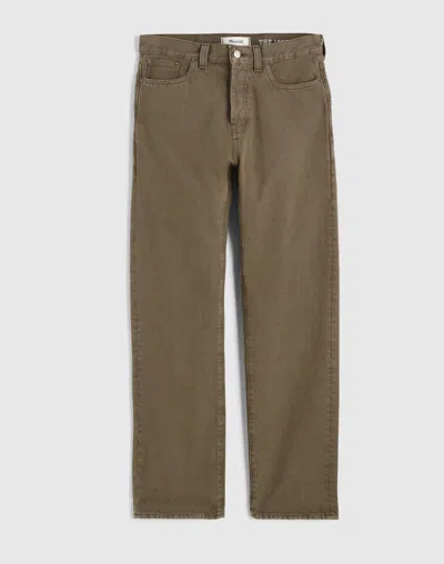 Madewell 1991 Straight Fit Allday Jeans In Raw Umber In Brown