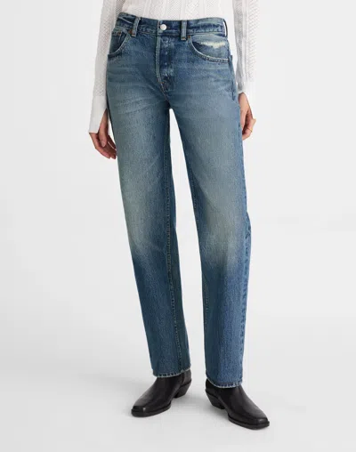 Madewell X Kaihara Denim Dean Easy Straight Jean In Multi