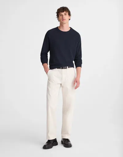 Madewell Textured Long Sleeve T-shirt In Blue