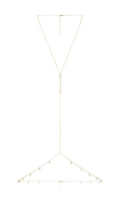 Naiia Alexa Shaker Body Chain In Gold