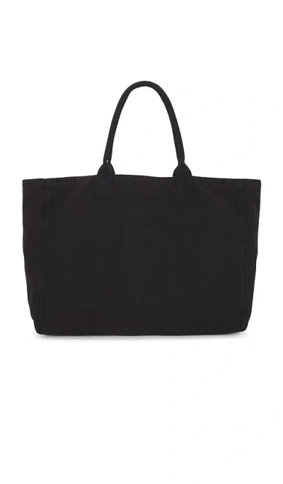 Anine Bing Leo Logo Printed Tote Bag In Black