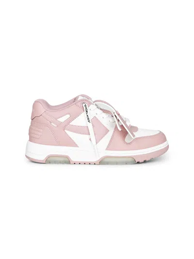 Off-white 30mm Out Of Office Leather Sneakers In Pink