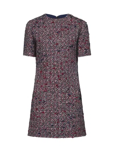 Gucci Textured Wool Dress Featuring Signature Buttons