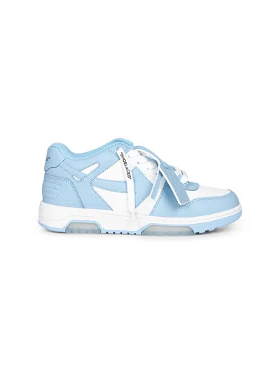 Off-white Out Of Office Leather Sneakers In Blue