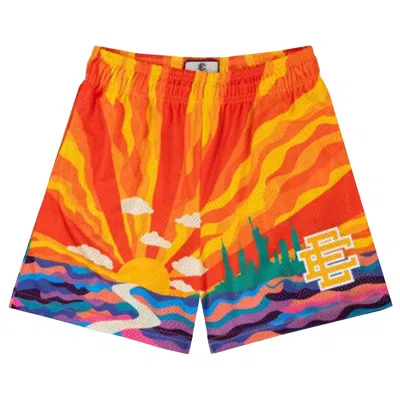 Pre-owned Eric Emanuel Ee Basic Short 'nyc Sunset Yellow' | Orange | Men's Size L