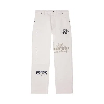 Pre-owned Honor The Gift Banner Pant 'natural' | Cream | Men's Size 32 In White