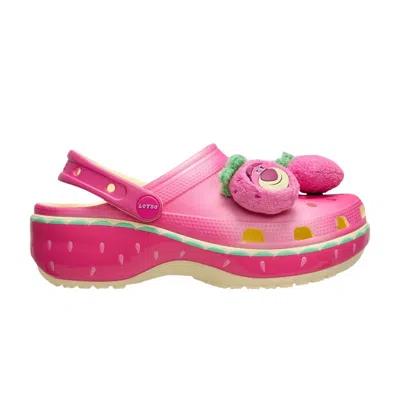 Pre-owned Crocs Toy Story X Wmns Classic Platform Clog 'lotso' | Pink | Women's Size 9