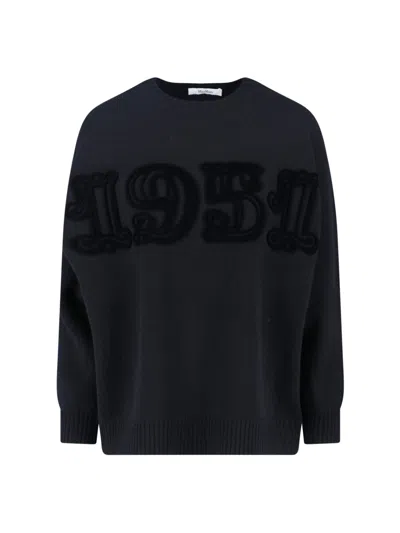 Max Mara Wool And Cashmere Blend Sweater In Black