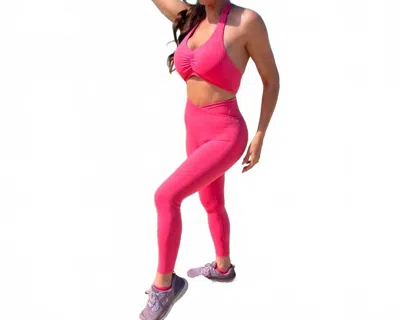 Rockstar Peach Midrise Sculpt Leggings In Pink In Pink
