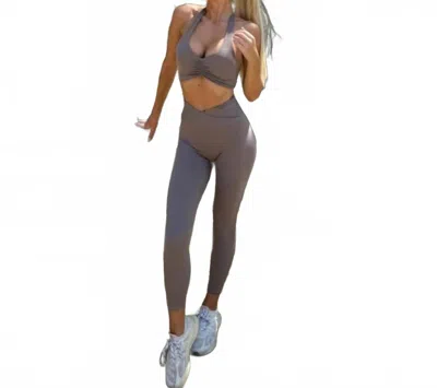 Rockstar Peach Midrise Sculpt Leggings In Gray In Gray