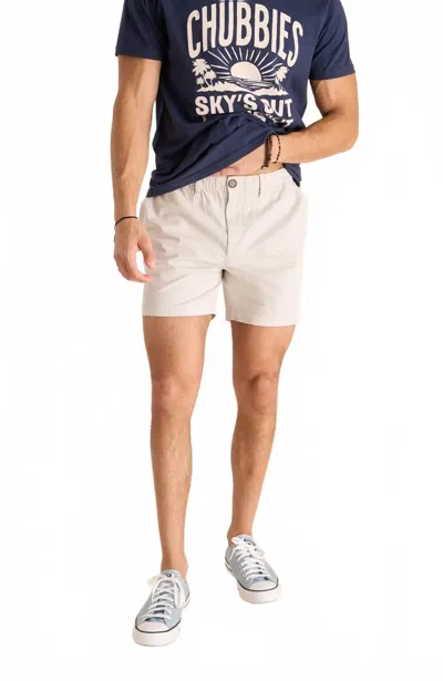 Chubbies Glacier Crushes Short In Light Grey In Gray