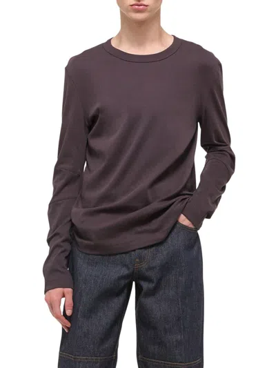 Helmut Lang Long-sleeve Apex Tee In Brown