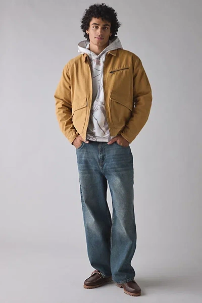 Timberland Casual Jacket With Collar Detail And Front Pockets In Brown