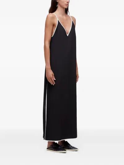 Osklen バイアスディテール マキシドレス In Black