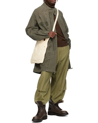 Visvim Khaki Six-five Fishtail Parka In Green