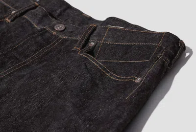 Visvim Men S Social Sculpture 01 Wide Raw Denim Pants Indigo In Black